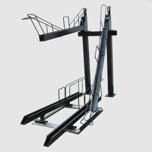 Hot Sell Outdoor Black Powder Coating Double Deck Bike Parking Stand