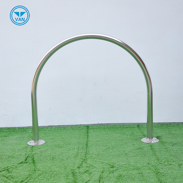 Industrial Stand Up U Shape Single Hoop Bike Stand Stål