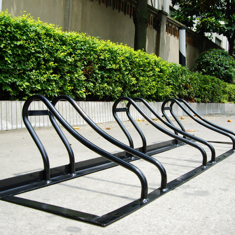 Overlegen kvalitet rustfritt fat sykkel lagring rack parkering for 3 sykler